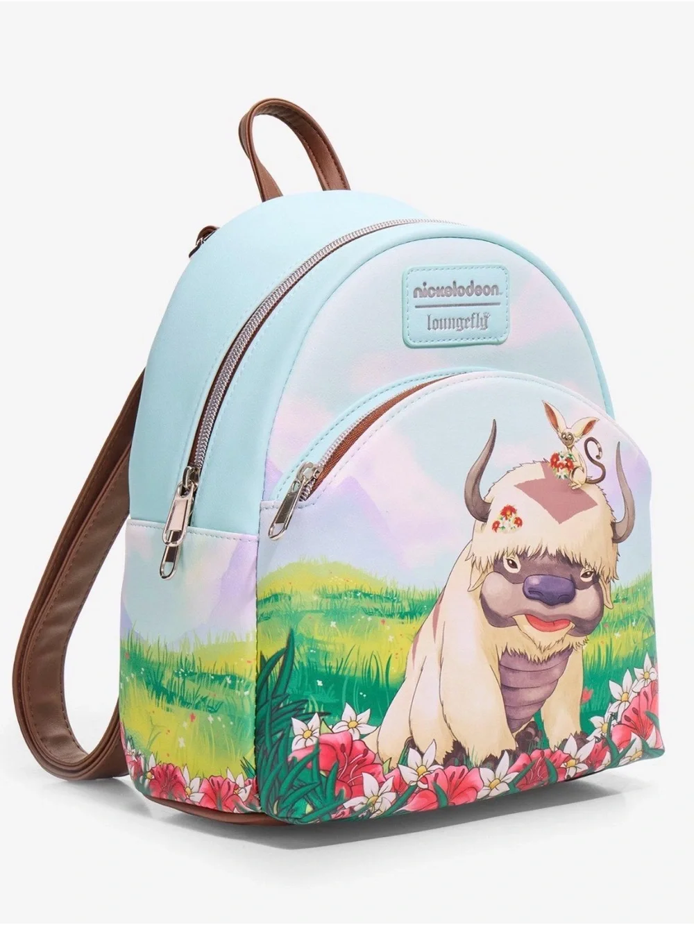 New Avatar: The Last Airbender Momo & Appa Flowers Mini Backpack